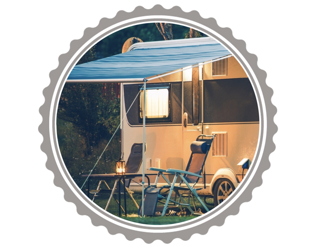 Área de autocaravanas Camping El Camell en Pineda de Mar, Barcelona